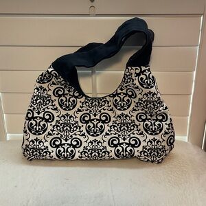 Chic Black and White Women's Shoulder Bag